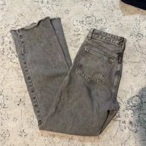 Zara wide leg high rise jeans